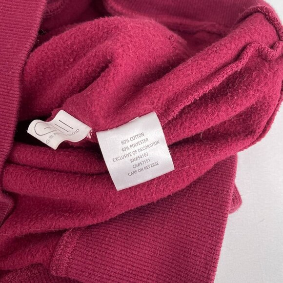 ASU Arizona State Sun Devils Womens Maroon Pullover Hoodie Sweatshirt Pocket S - Picture 8 of 12